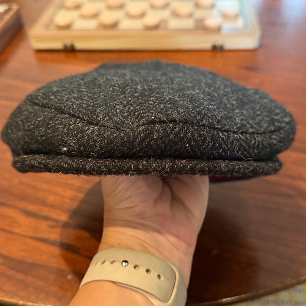 Glen Appin of Scotland Gray Harris Tweed Flat Cap - Picture 6 of 7